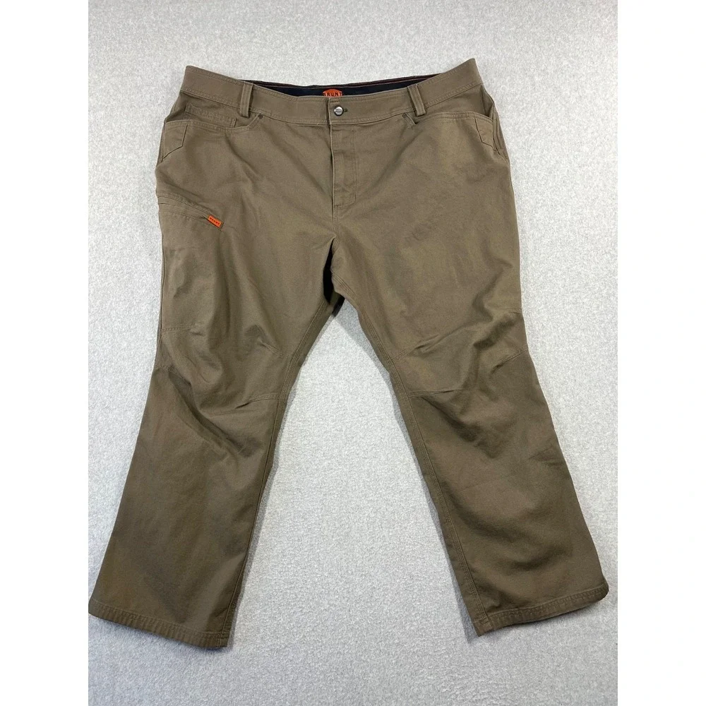 Brunt The Torra Pants Mens 46x30 Brown Canvas Water Repellent Articulated Knees